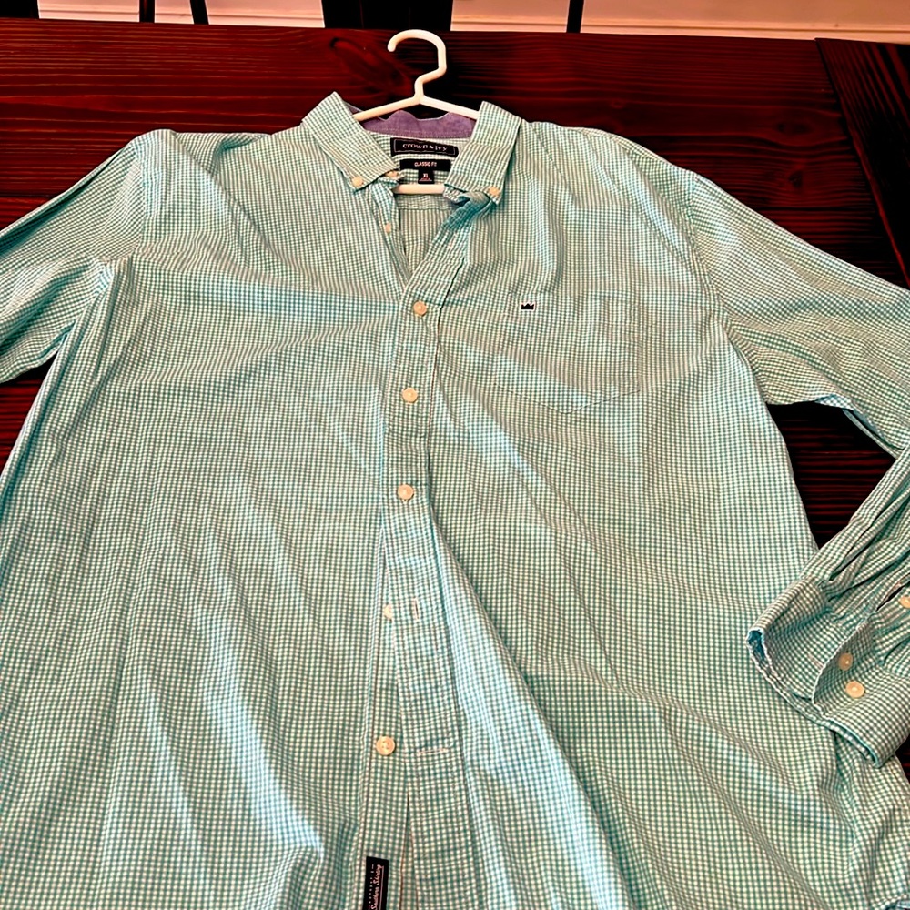 Crown and ivy button down long sleeve dress shirt